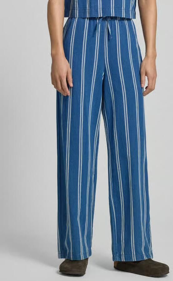 Jake*s Casual wide leg broek met elastische band en trekkoord - Foto 3