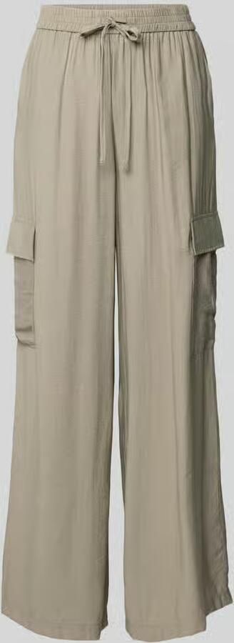 Jake*s Casual Wide leg cargobroek met elastische band - Foto 2