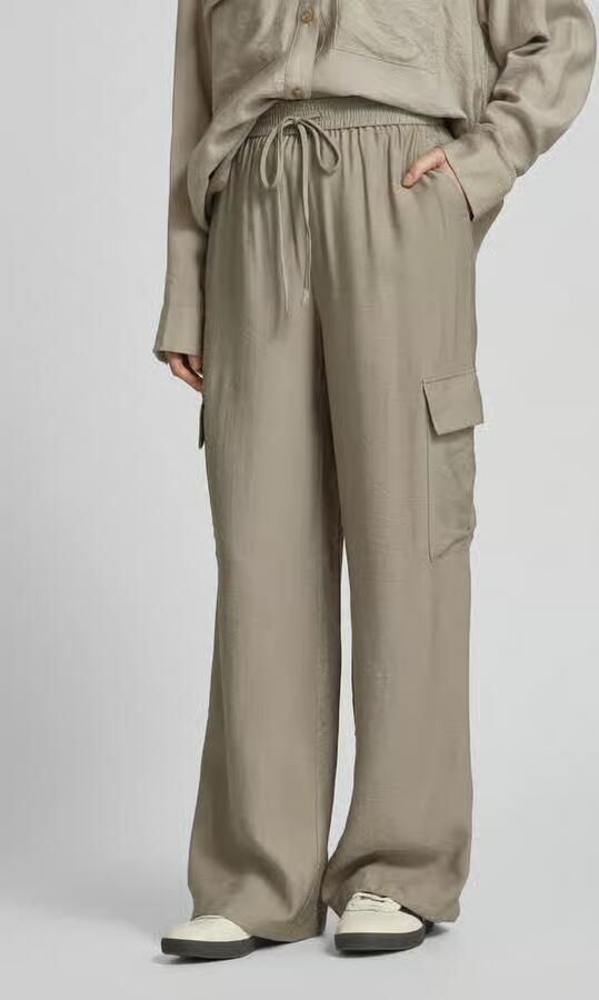 Jake*s Casual Wide leg cargobroek met elastische band - Foto 3