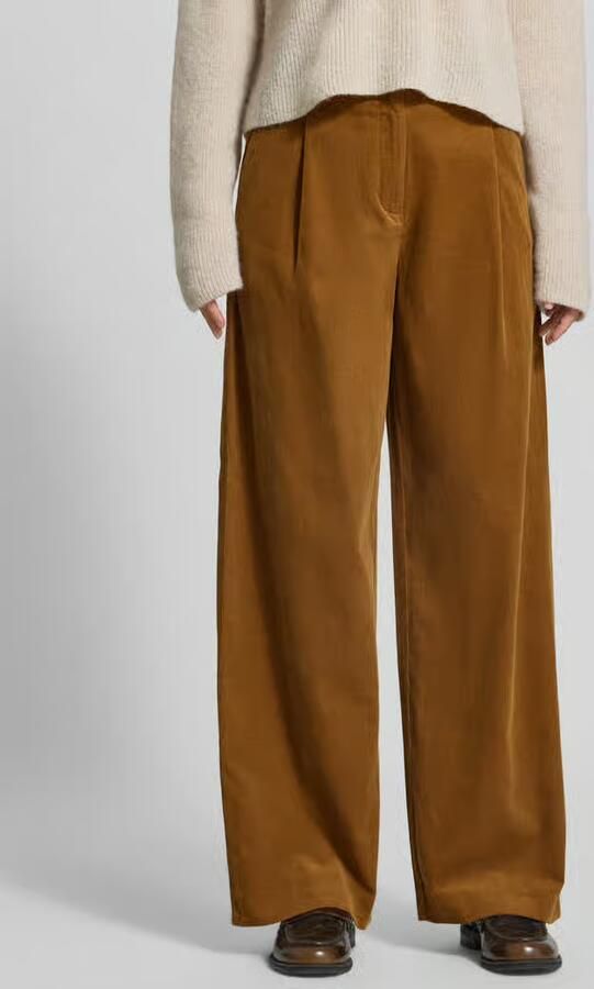 Jake*s Casual Wide leg corduroy broek van puur katoen - Foto 3