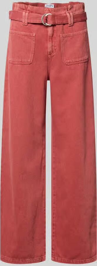 Jake*s Casual wide leg jeans met riem - Foto 2