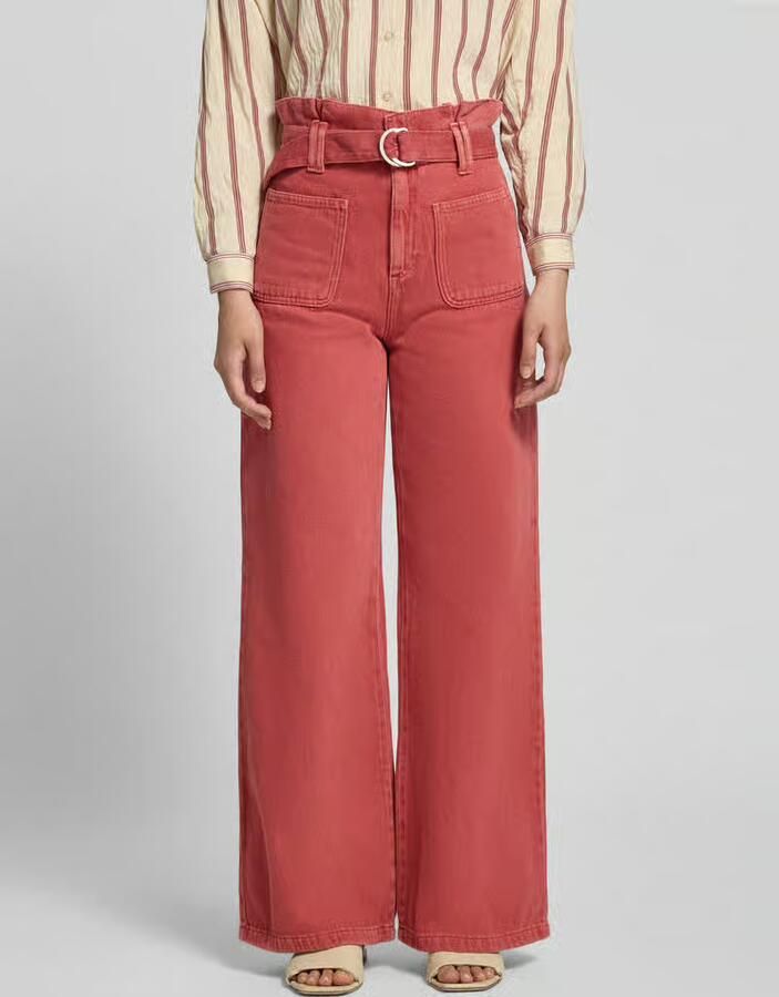 Jake*s Casual wide leg jeans met riem - Foto 2