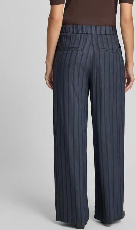 Jake*s Casual Wijde broek van pure viscose