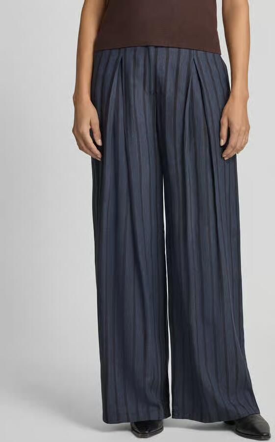 Jake*s Casual Wijde broek van pure viscose - Foto 2