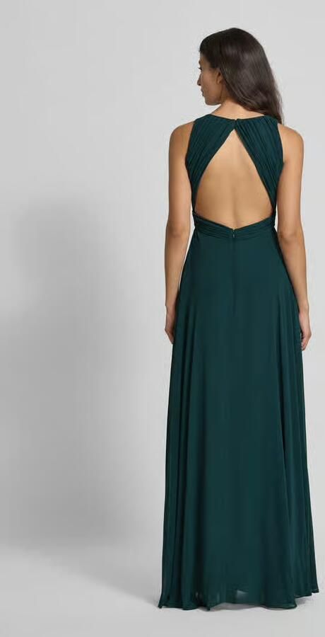 Jake*s Cocktail fit and flare avondjurk met diepe v-hals