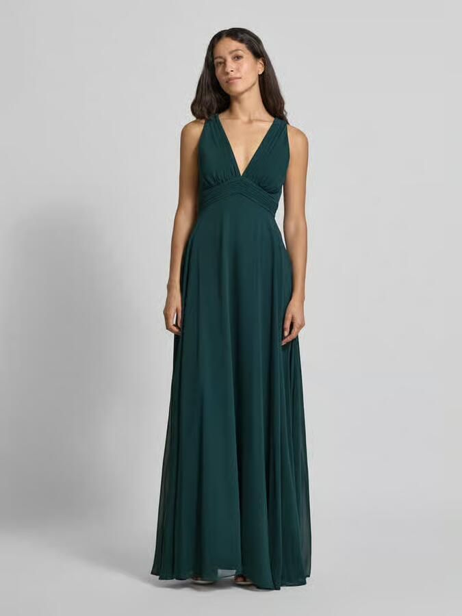 Jake*s Cocktail fit and flare avondjurk met diepe v-hals - Foto 3