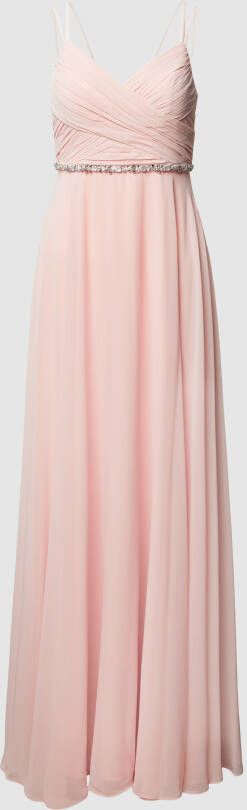 Jake*s Cocktail Avondjurk van chiffon met strass-steentjes