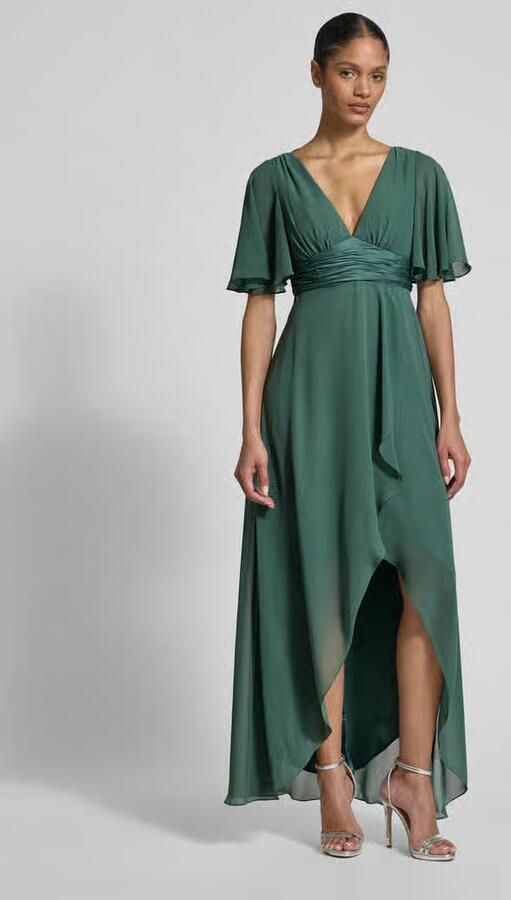 Jake*s Cocktail midi-jurk van chiffon met diepe V-hals - Foto 6