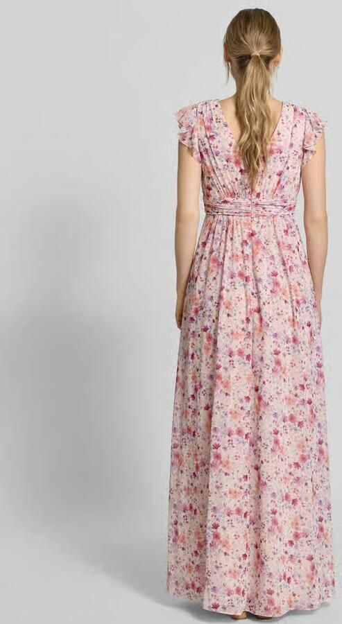 Jake*s Cocktail Avondjurk van chiffon met een florale all-over print - Foto 3
