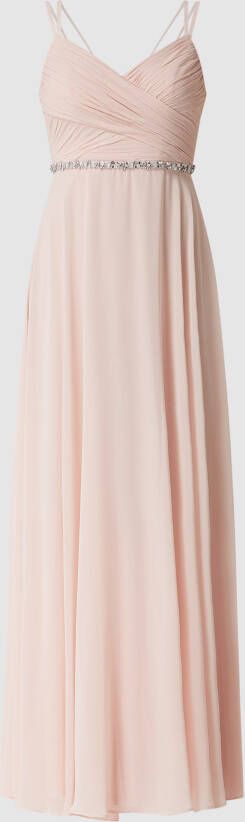 Jake*s Cocktail Avondjurk van chiffon met strass-steentjes