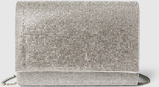 Jake*s Cocktail Clutch met strass-steentjes model 'Stone Compact'