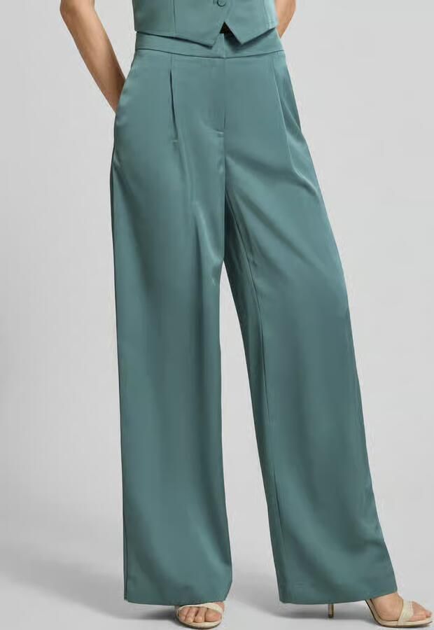 Jake*s Cocktail Broek met wijd been en plooien - Foto 3