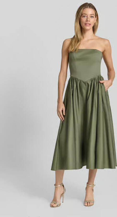 Jake*s Cocktail Cocktailjurk in off-shoulder-look met smokdetails - Foto 3
