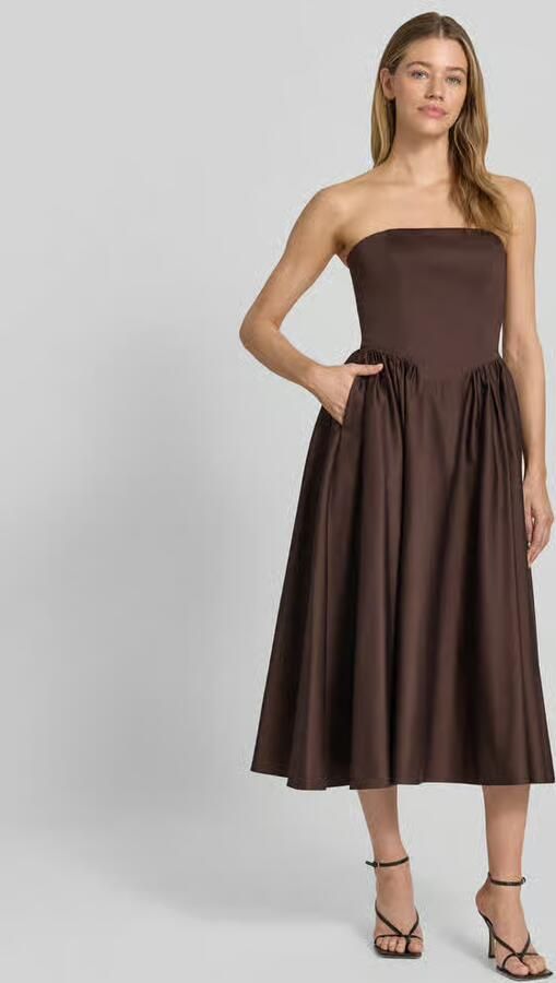 Jake*s Cocktail Cocktailjurk in off-shoulder-look met smokdetails - Foto 3