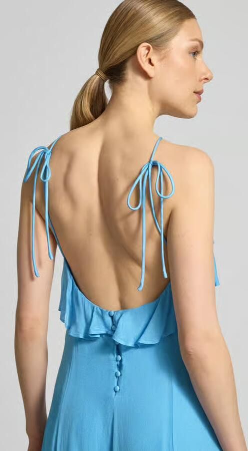 Jake*s Cocktail cocktailjurk van viscose met volants