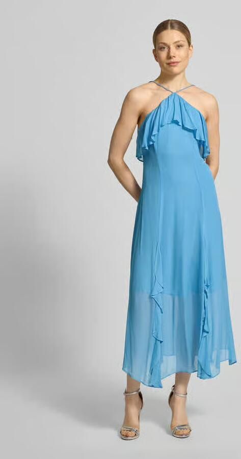Jake*s Cocktail cocktailjurk van viscose met volants - Foto 3