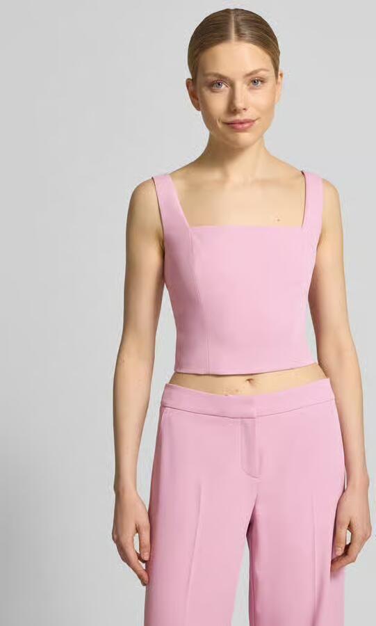 Jake*s Cocktail Cropped top met carré-halslijn en ritssluiting aan de achterkant - Foto 2