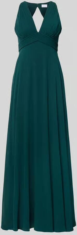 Jake*s Cocktail fit and flare avondjurk met diepe v-hals