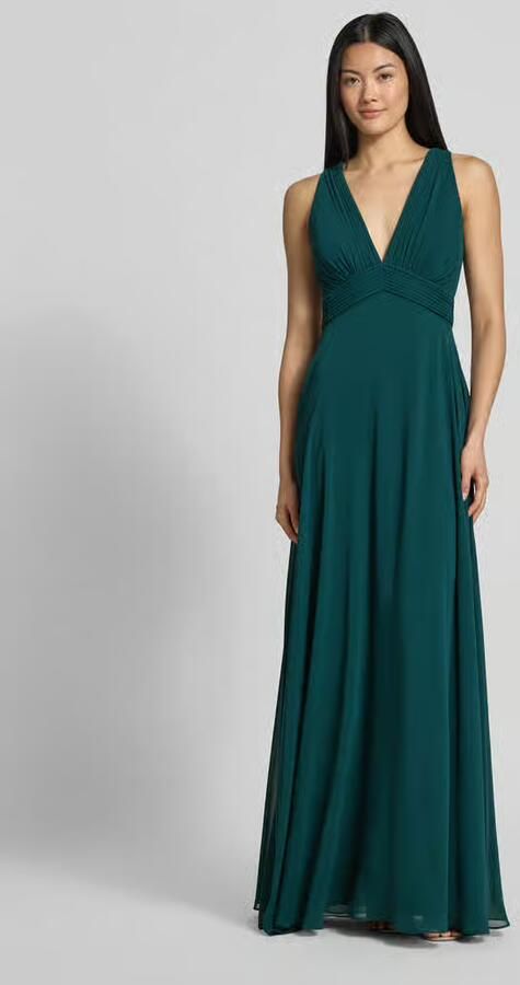 Jake*s Cocktail fit and flare avondjurk met diepe v-hals - Foto 4