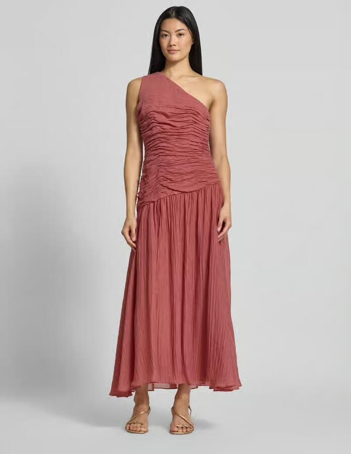 Jake*s Cocktail Fit and flare cocktailjurk met one-shoulder - Foto 2