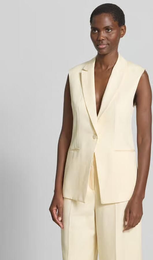 Jake*s Cocktail Gilet met reverskraag en knoopsluiting - Foto 3