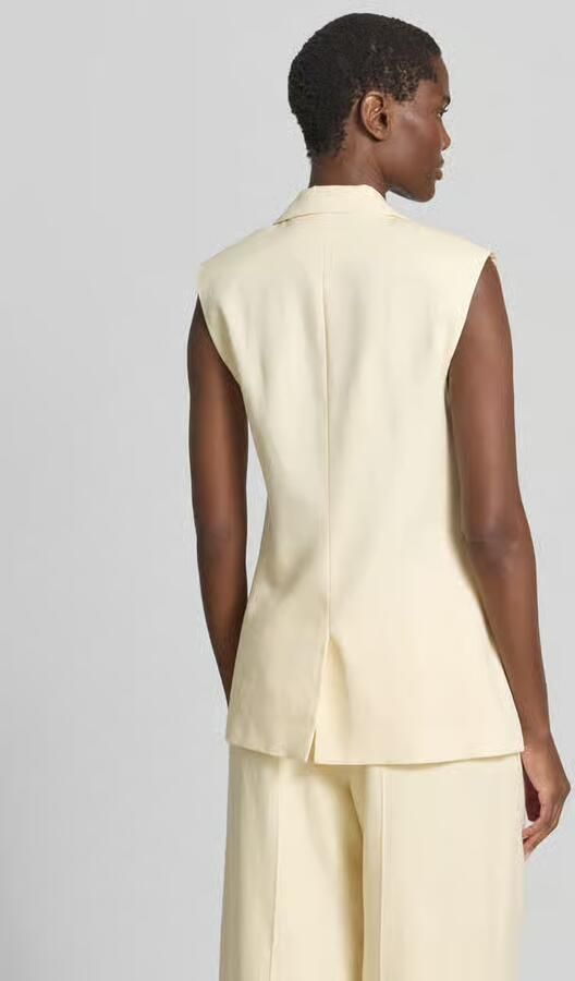 Jake*s Cocktail Gilet met reverskraag en knoopsluiting
