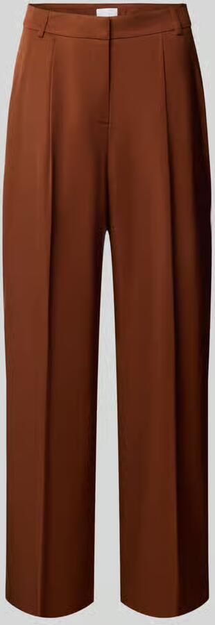 Jake*s Cocktail high waist bandplooibroek met persplooien