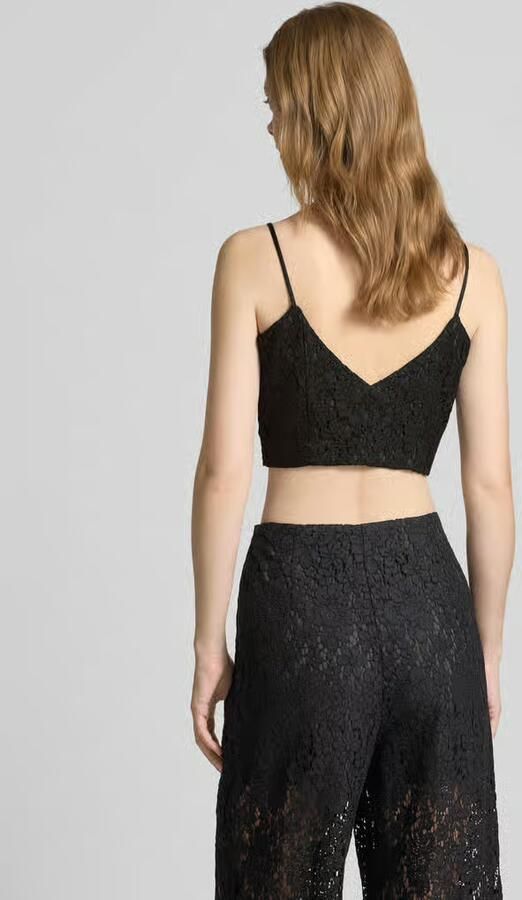 Jake*s Cocktail Korte top met bandjes en V-hals