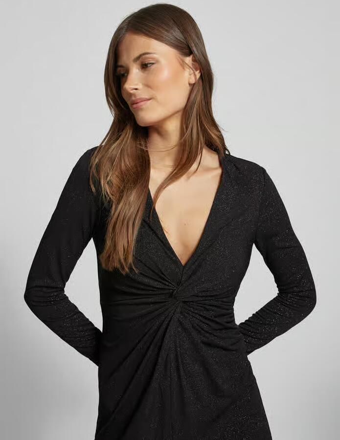Jake*s Cocktail maxi-jurk met diepe V-hals en met siersteentjes