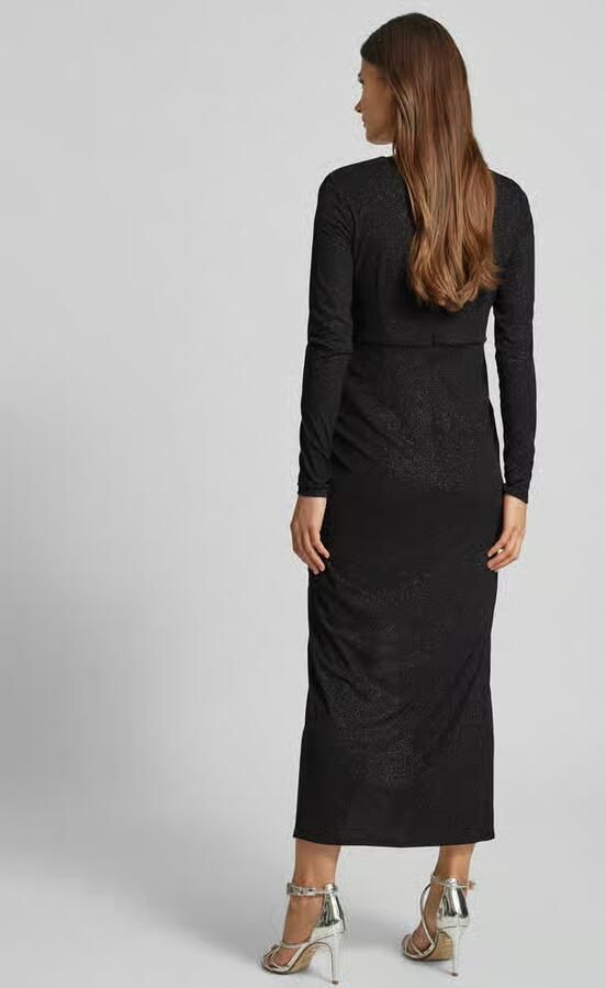 Jake*s Cocktail maxi-jurk met diepe V-hals en met siersteentjes