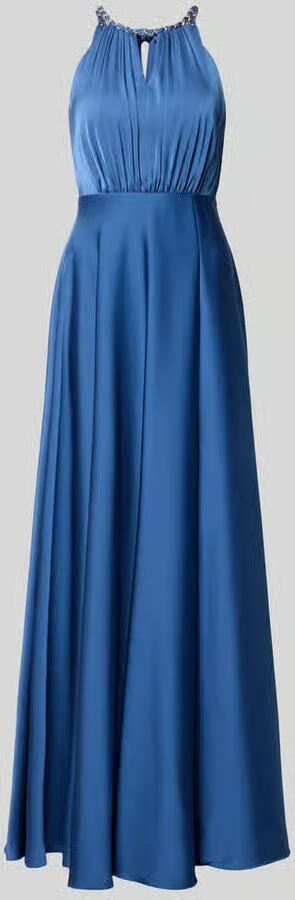 Jake*s Cocktail maxi-jurk met halter met vlechtketting en diep rugdecolleté - Foto 3