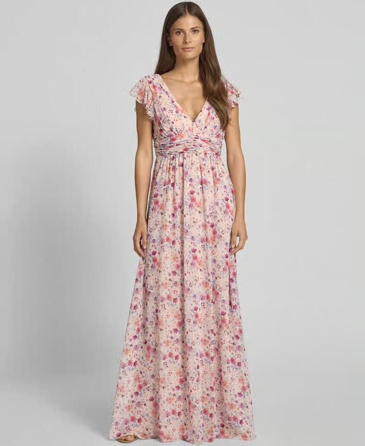 Jake*s Cocktail Maxi-jurk met volants en tailleband - Foto 2