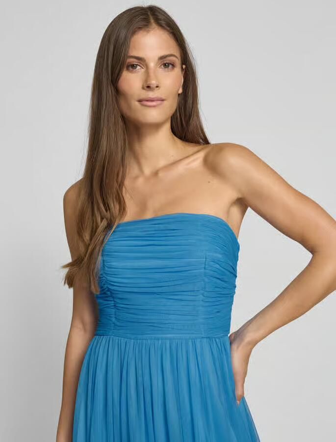 Jake*s Cocktail Maxi-jurk van tule in laagjeslook