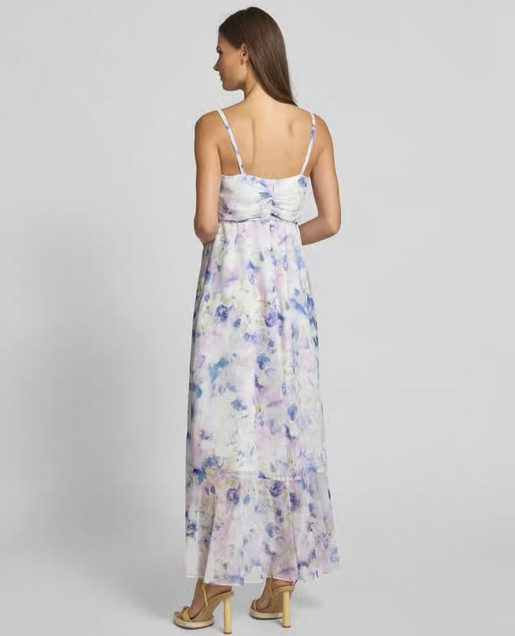 Jake*s Cocktail Midi-jurk met volants en strikceintuur