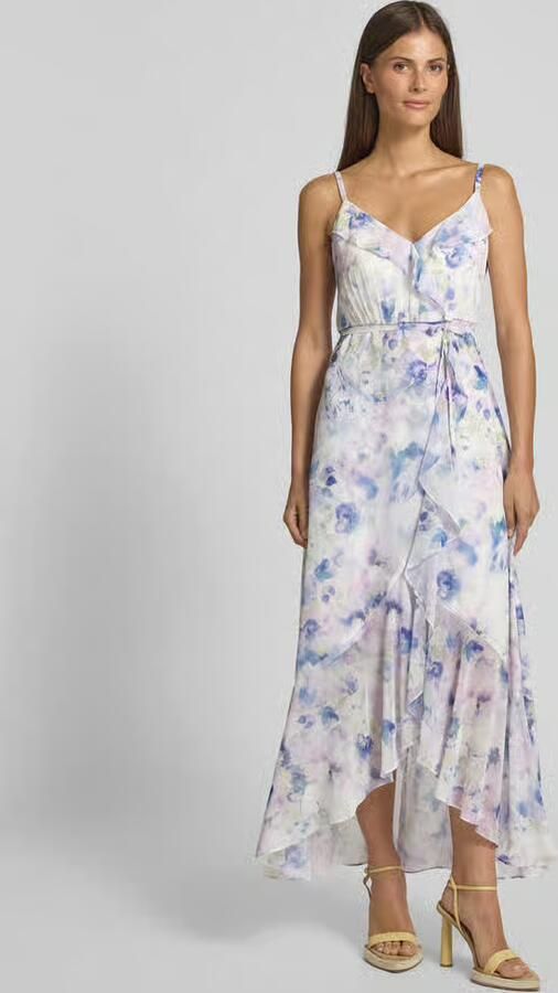 Jake*s Cocktail Midi-jurk met volants en strikceintuur - Foto 2