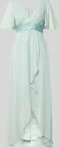 Jake*s Cocktail midi-jurk van chiffon met diepe V-hals