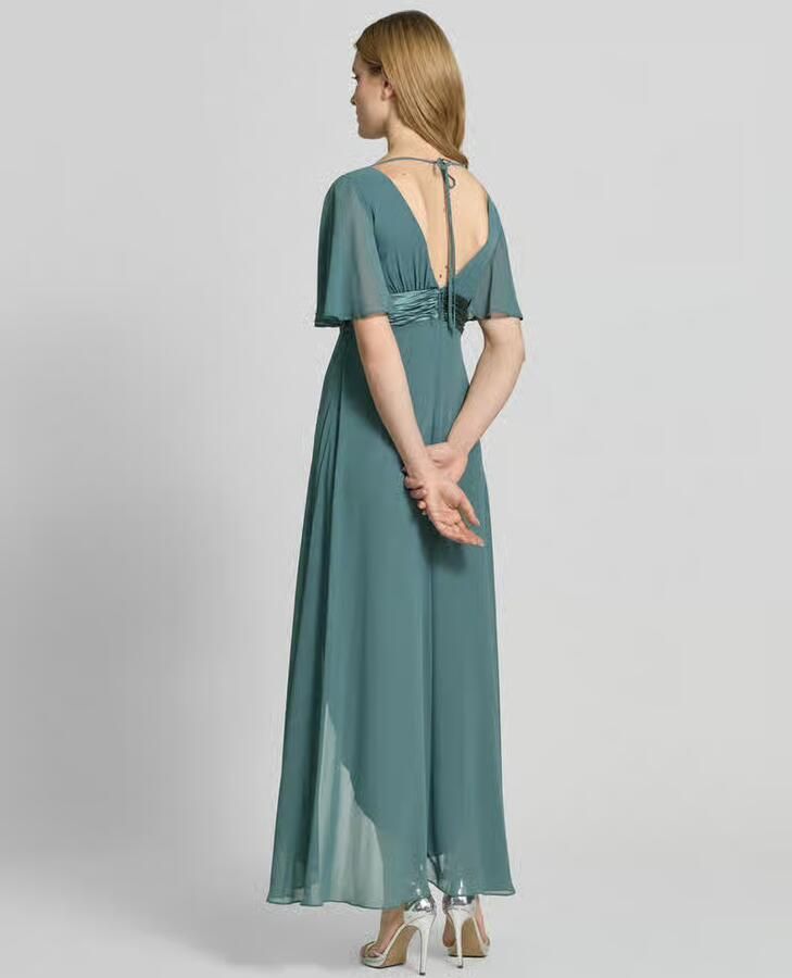 Jake*s Cocktail midi-jurk van chiffon met diepe V-hals - Foto 3