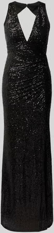 Jake*s Cocktail Nauwsluitende avondjurk met pailletten en loopsplit