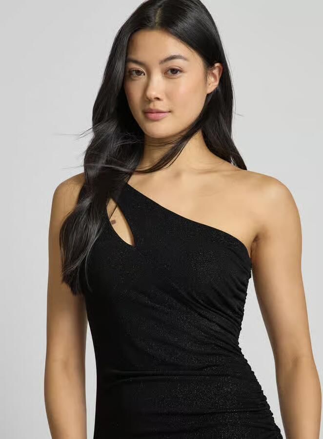 Jake*s Cocktail Off shoulder-jurk met uitsparing en loopsplit - Foto 2