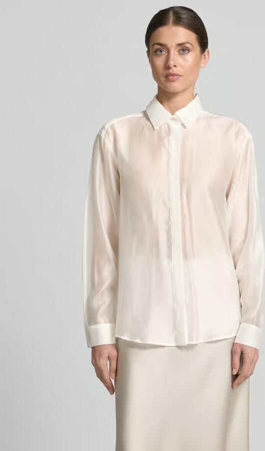Jake*s Cocktail regular fit blouse van lyocellmix in semitransparant design - Foto 2