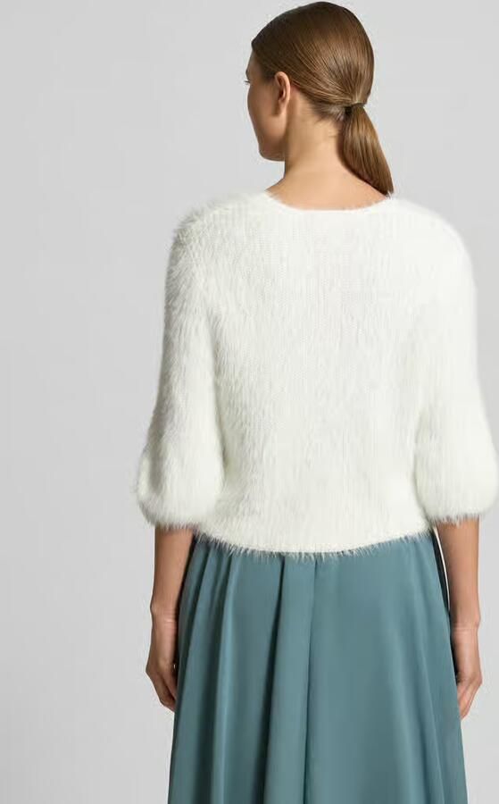 Jake*s Cocktail Regular fit bolero van imitatiebont in design met halve mouwen - Foto 3