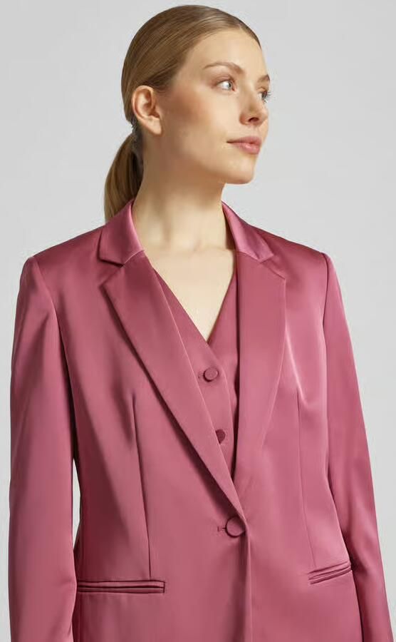 Jake*s Cocktail Slim fit blazer met paspelzakken