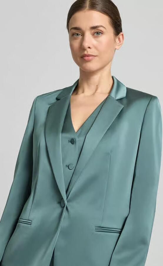 Jake*s Cocktail Slim fit blazer met paspelzakken