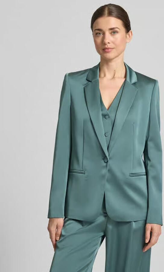 Jake*s Cocktail Slim fit blazer met paspelzakken - Foto 2