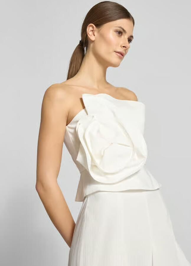 Jake*s Cocktail Slim fit Top met bloemenapplicatie - Foto 2