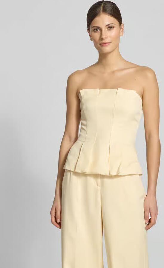 Jake*s Cocktail Slim fit Top met plooien - Foto 4