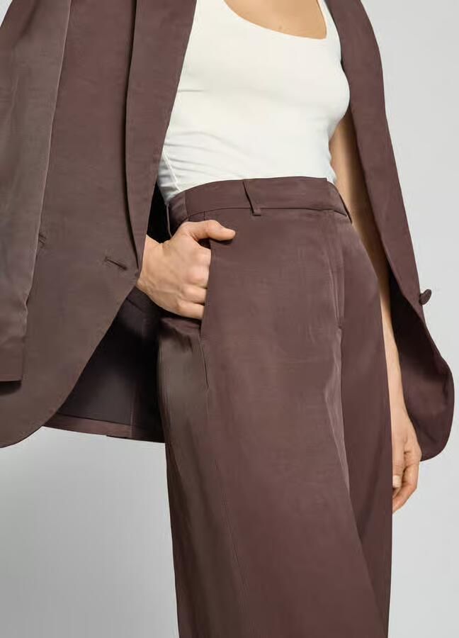Jake*s Cocktail Straight Fit stoffen broek met vouwplooi - Foto 2