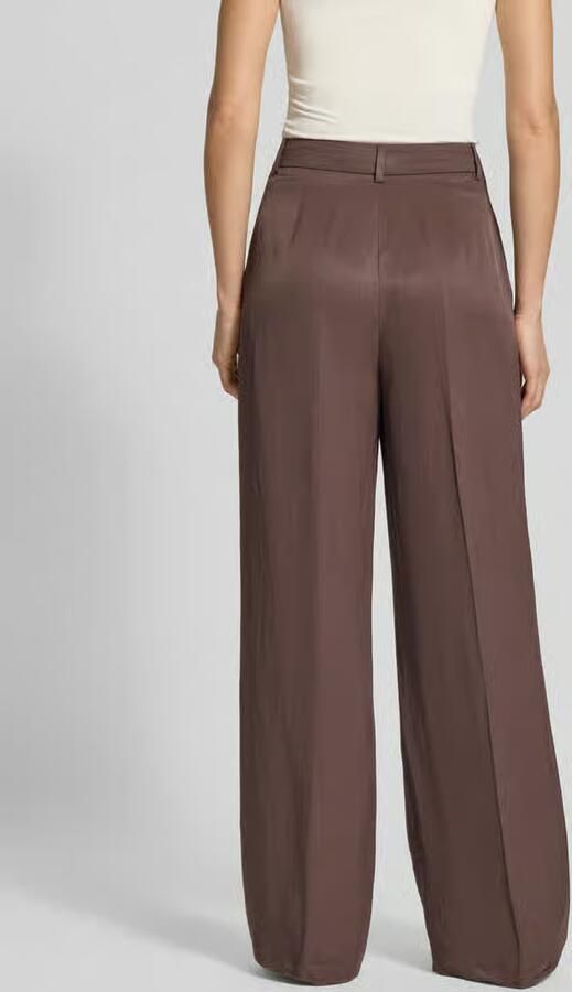 Jake*s Cocktail Straight Fit stoffen broek met vouwplooi