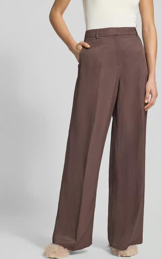 Jake*s Cocktail Straight Fit stoffen broek met vouwplooi - Foto 3