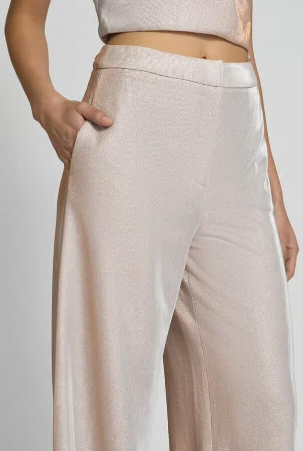 Jake*s Cocktail Wide fit stoffen broek met elastische band - Foto 2